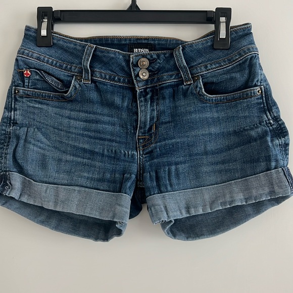 Hudson Cuffed Denim Jean Shorts sz 27 - Picture 1 of 11